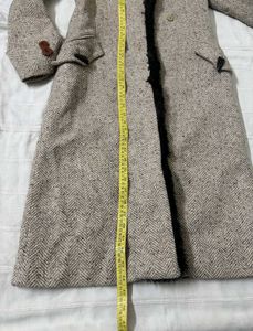 Faux Fur Collar Single Breasted Overcoat