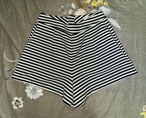 Striped High-Waisted Shorts