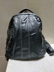 🎒🖤 Premium 8-Pocket Leather Backpack ✨