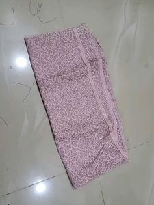 Elegant Pink Lace Dupatta