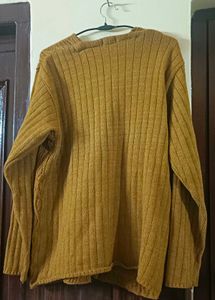 Vintage Mustard Knit Cardigan