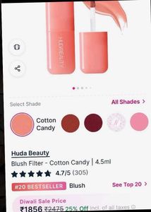 HUDA beauty Blush- cotton candy
