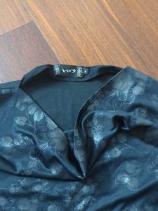 Ivy Black Print Top