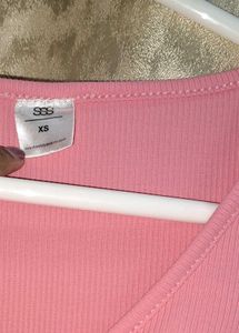 SSS Pink Ruched Bodycon Dress