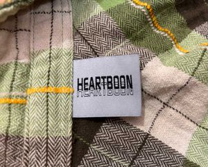 unisex Green Plaid Button-Up Shirt