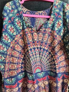 Kalamkari cotton Ethnic Maxi Dress