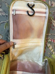 Lime Green Travel Toiletry Bag
