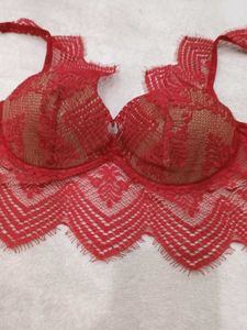Red Lace Bra Top