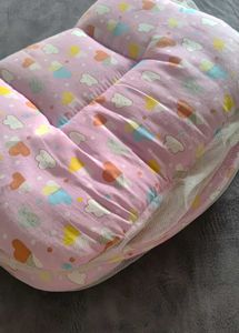 Cute Pink Baby Nest with Mosquito Net