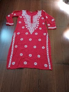 Chiken Embroidery &amp; Lahariya Kurti Combo