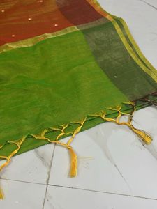 Elegant Green Saree with Blouse