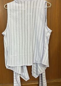 Shein Striped Open Front Shrug