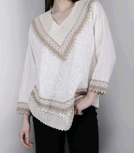 beige kurti