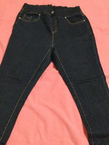 Classic Dark Wash Denim Jeans