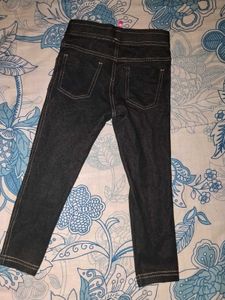 Dark Wash Denim Look Leggings