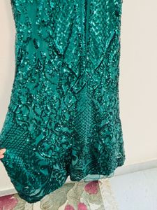 Emerald Sequin Gown