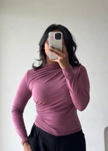 Stylish Ruched Crop Top (Size- Medium)