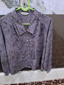 Chic Printed Button-Up Shirt