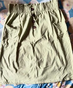 Light Green A-Line Skirt