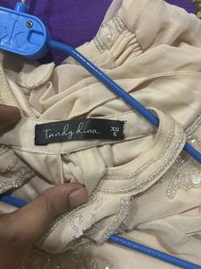 Beaded Neckline Gown