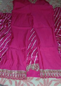 Vibrant Pink Kurta Set with Dupatta
