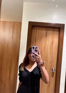 Chic Black Puff Sleeve Dress