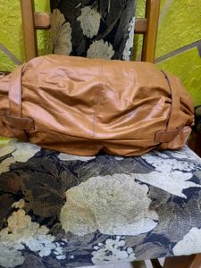 Stylish Tan Faux Leather Hobo Bag
