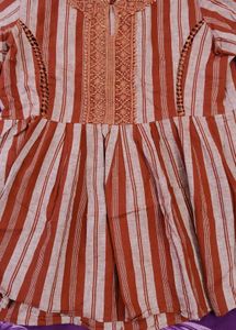 Boho Striped Peplum Top
