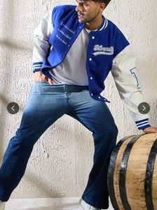 Men's Blue Varsity Jacket