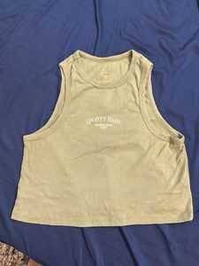 Cute Olive Crop Tank