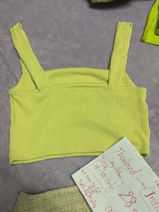 Cute Yellow Crop Top 32-34
