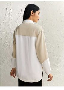 Chic Two-Tone Collared shirt for girls