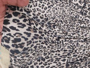 Leopard Print Mini Skirt