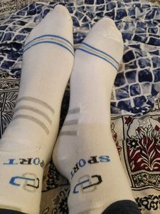women's White Sport Socks
