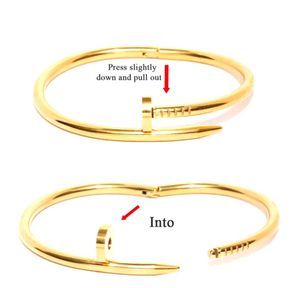 Gold-Toned Nail Bangle