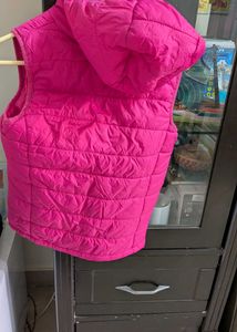 winter clearance..Vibrant Pink Puffer Vest