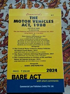 The Motor Vehicles Act, 1988 Bare Act