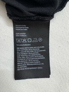H&amp;M Classic Black Crop top