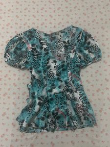 Stylish Printed Short Sleeve Top