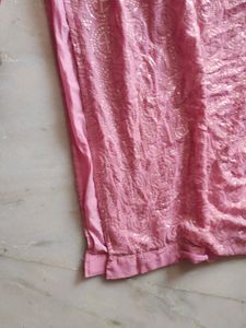Baby Pink Color Sttiched Lahnga5 Miter  Flare,Blau