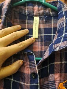 Plaid Button-Down Shirt Dress