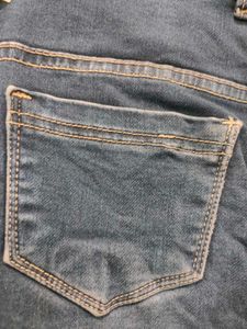 Flared High-Waisted Blue Jeans