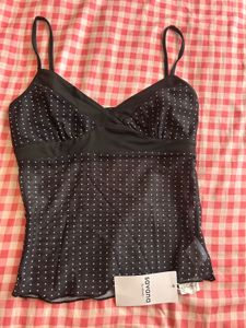 Sheer Polka Dot Cami Top