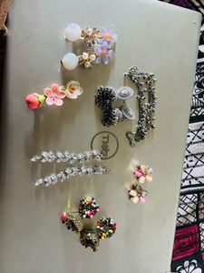 Assorted Hair Accessories Set and earrings