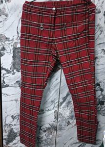 Chic Plaid🅰️ Slim Fit Pants