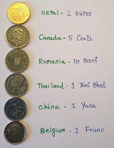 Set Of 6 UNC Condition Foreign Coins