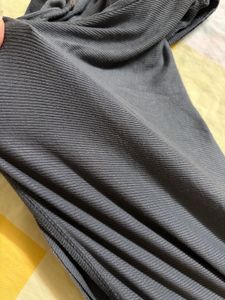 Grey Cropped Button-Up Top/Shrug