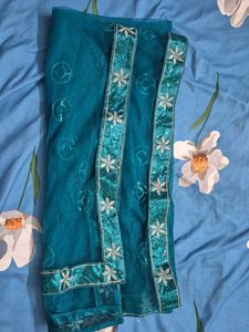 Teal Lengha Set