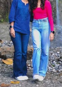Classic Dark Wash Flare Jeans