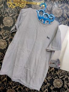 Gray Casual T-Shirt